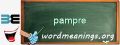 WordMeaning blackboard for pampre